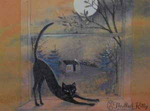 ‘Cat on the Sill’ by Keli Clark | Signed Giclée Print