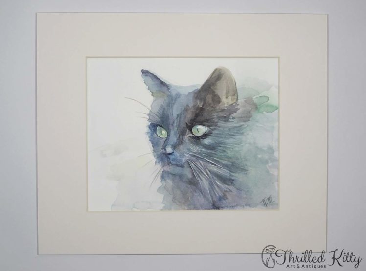 Dark Cat by Petya Tosheva-Watercolour-2