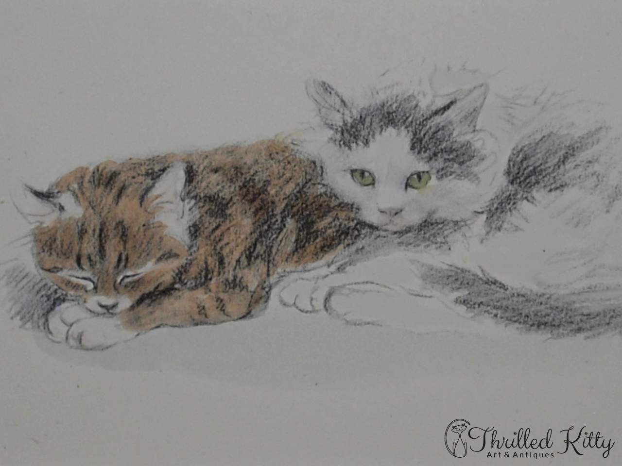 'Friends' by Lucy Dawson | Hand Coloured Print | 1946