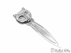 Handsome Cat’s Head Bookmark | Solid Sterling Silver