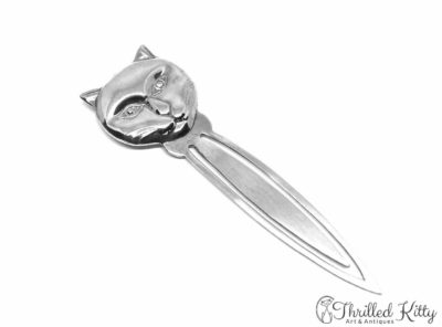 Handsome Cat’s Head Bookmark | Solid Sterling Silver