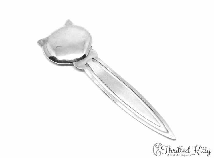 Handsome Cat’s Head Bookmark Solid Sterling Silver 2