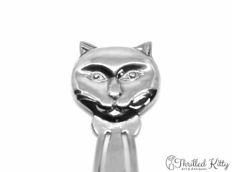 Handsome Cat’s Head Bookmark Solid Sterling Silver 3