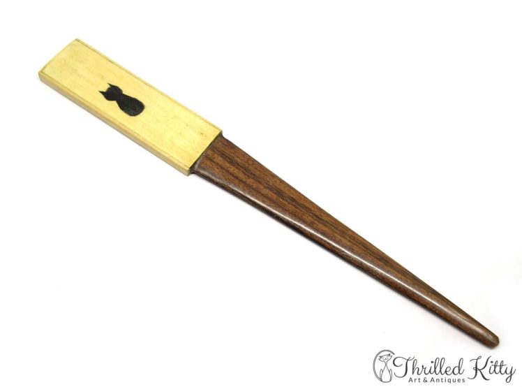 Inlaid Wooden Letter Opener-1960s-70s-2