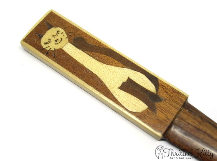 Inlaid Wooden Letter Opener-1960s-70s-3