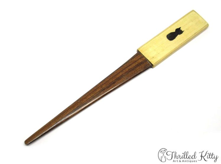 Inlaid Wooden Letter Opener-1960s-70s-6