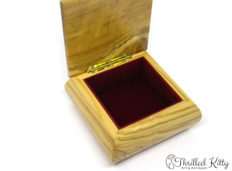 Italian Sorrento Ware Jewellery Box-Inlaid Olive Wood-4