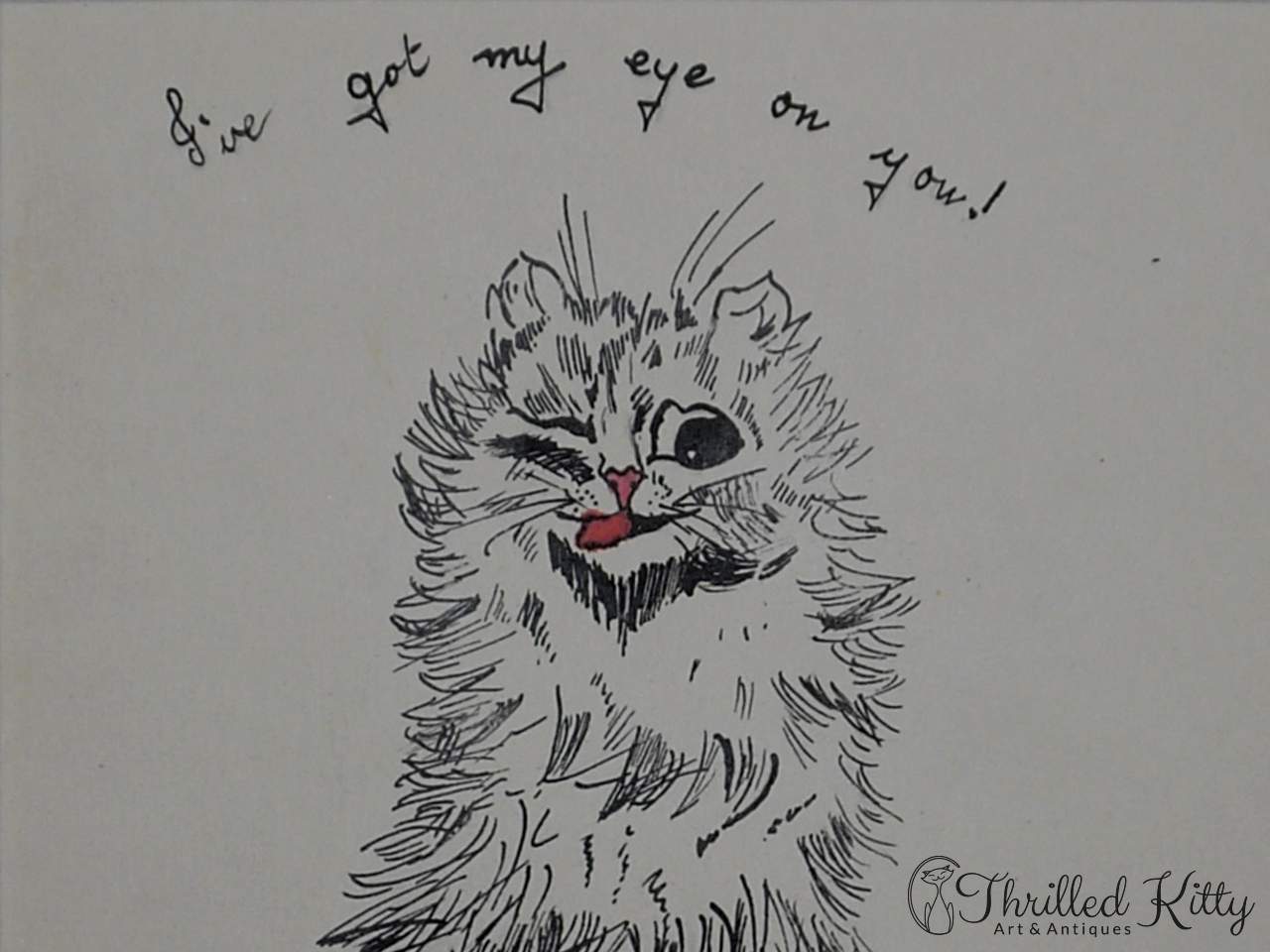 'I've Got My Eye On You!' by Kathleen Richards | Ink | 1926