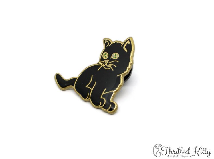 Cloisonne-Adorable-Kitten-Green-Eyes-Lapel-Pin-2