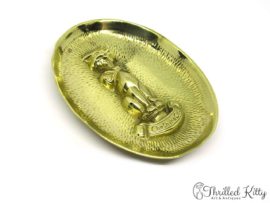 Cheshire Cat English Solid Brass Pin Dish | 1920s