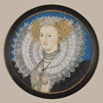 Portrait Miniature by Nicholas Hilliard, circa 1590