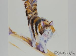 ‘The Calico Cat That Walked by Himself’ by Debra J Hall | Watercolour