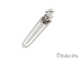Sleeping Cat Bookmark | Solid Sterling Silver