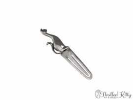 Stylised Cat In Profile Bookmark | Solid Sterling Silver