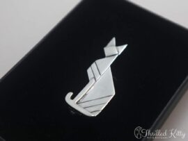 Art Deco Style Vintage Cat Brooch | Sterling Silver