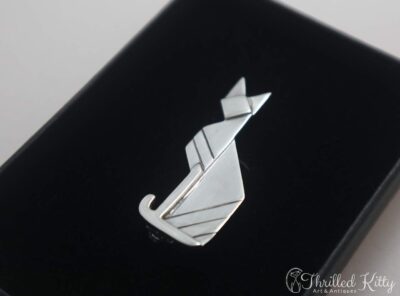 Art Deco Style Vintage Cat Brooch | Sterling Silver